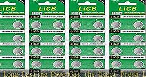 LiCB 40 Pack LR1130 AG10 Batteries 1.5V Alkaline Button Cell Battery