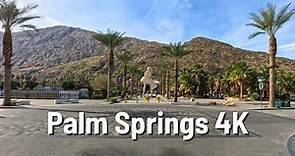 CALIFORNIA 🚗 Palm Springs 🇺🇸 Downtown Drive 4K