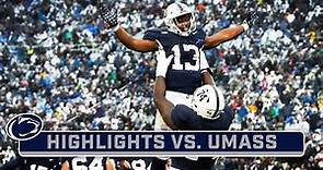 UMass at Penn State | Highlights | Big Ten Football | Oct. 14, 2023