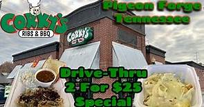 CORKY'S RIBS & BBQ Drive-Thru Special Pigeon Forge TN