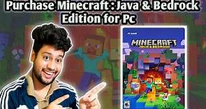 How To Purchase Minecraft : Java & Bedrock Edition For Pc | Buy Minecraft Combo Pack