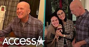 Bruce Willis Has Family Dinner w/ Demi Moore, Emma Heming & Daughters
