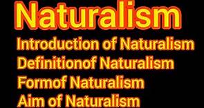 Naturalism | Definition, aim and form of Naturalism || Naturalism Introduction