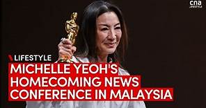 Michelle Yeoh's homecoming news conference in Malaysia with her Oscar | Full presser
