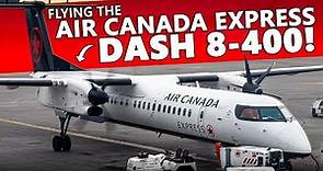 Flying the DASH 8-400 with AIR CANADA EXPRESS! Calgary to Regina (4K)