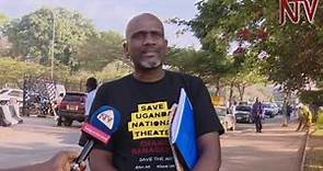Artiste Phillip Luswata stages one-man demonstration against National Theatre redevelopment