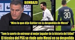 Christophe Galtier se rinde ante Messi al confirmar su salida del PSG | PSG vs Clermont