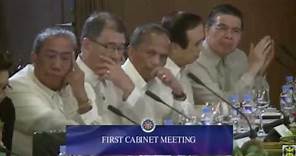 President Duterte holds first Cabinet meeting