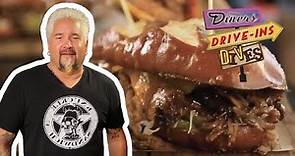 Guy Fieri Tries the Food From His OWN Vegas Restaurant | Diners, Drive-Ins and Dives | Food Network