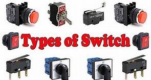 Switch types - Types of Switches - Types of Electrical Switches