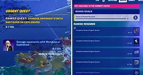 How to Complete Ranked Urgent Quests Fortnite