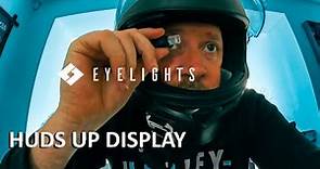 Helmet Tech HUDS UP Display - unboxing & testing the EyeRide HEAD UP DISPLAY +