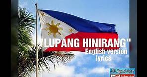 Lupang Hinirang English version with lyrics - Philippine National Anthem