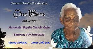 Eileen Williams - Funeral Service
