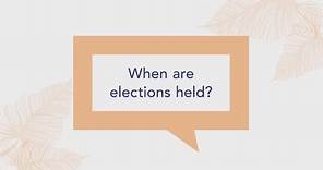 When are elections held? | Hawaii Elections Explained