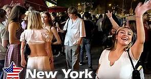 🇺🇸 NEW YORK NIGHTLIFE DISTRICTS TOUR : BUSIEST SPOTS: Best Places to Visit ▶ FULL WALK