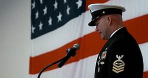 Chief Petty Officer Shane Krueger retirement speech