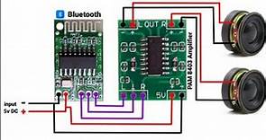 Bluetooth amplifier circuit connection pam 8403 amplifier #amplifier