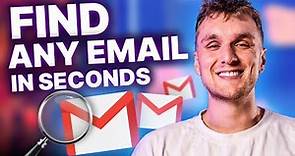 How to Find Anyone's Email Address in Seconds (for free)