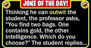 🤣 BEST JOKE OF THE DAY! - A college student wanted to sit next to one of his... | Funny Daily Jokes