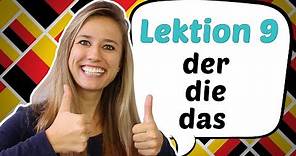 GERMAN LESSON 9: The German Definite Articles DER, DIE, DAS