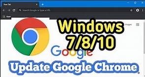 How To Update Google Chrome in Windows