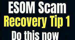 Esom Recovery tip: Esom withdrawal Update | esom.cc exit scam | Do This | #esom #money