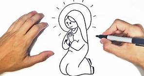 Como dibujar a La Virgen Maria