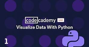 Codecademy Live: Visualize Data with Python #1