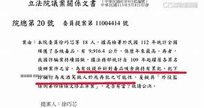 提案「提升吸毒再犯可能性」　徐巧芯緊急為筆誤道歉 - 華視新聞網
