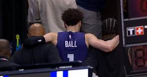 LaMelo Ball gets carried to locker room after ankle injury vs Magic