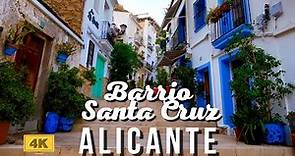 Walking Tour Casco Antiguo Santa Cruz Alicante 4k - Fachadas y calles escondidas