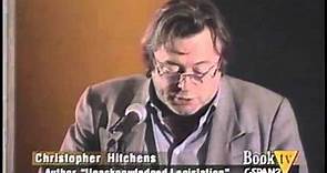Christopher Hitchens 2001 Discussing 'Unacknowledged Legislation'