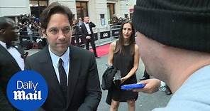 Paul Rudd is all smiles as he signs autographs at GQ awards - Daily Mail