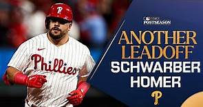 Kyle Schwarber hits a FIRST-PITCH LEADOFF NLCS homer!