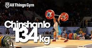 Zulfiya Chinshanlo 134kg Clean & Jerk World Record Almaty 2014 World Championships