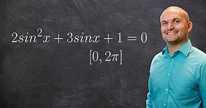 Solving a trigonometric equation by factoring