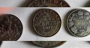 25 Cents 1917-1918 coins values and prices