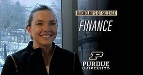 Major in Finance at Purdue University’s Daniels School of Business