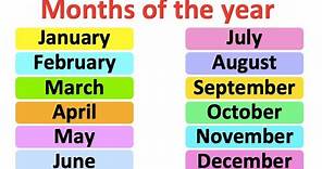 Months of the year | Pronunciation lesson | British English