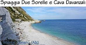 Spiaggia Due Sorelle e cava Davanzali