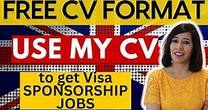 [NEW] BEST UK CV Format | UK ATS CV | UK Work Visa 2024
