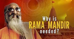 Why is Rama Mandir needed ? | Swami Chinmayananda | Shriram | Hindu