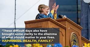 4-30-2022 University of Michigan President Mary Sue Coleman Commencement Remarks