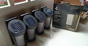 【好市多COSECO】GTX 太陽能壁燈 4入組GTX Solar Post Light 4-Pack