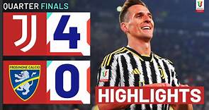 JUVENTUS-FROSINONE 4-0 | HIGHLIGHTS | Milik stars in gol fest | Coppa Italia Frecciarossa 2023/24