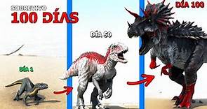 SOBREVIVO como DINOSAURIO HIBRIDO 100 DIAS en ARK y Evoluciono en Ultimasaurus dinosaurio definitivo