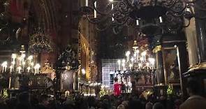 Silent Night, Midnight Mass, St Mary’s Basilica, Krakow, Poland