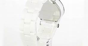 Michael Kors Watches MK5391 Ladies Glitz Ceramic White Dial Watch (White)