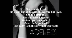 Adele - Rumour Has It (Lyrics)